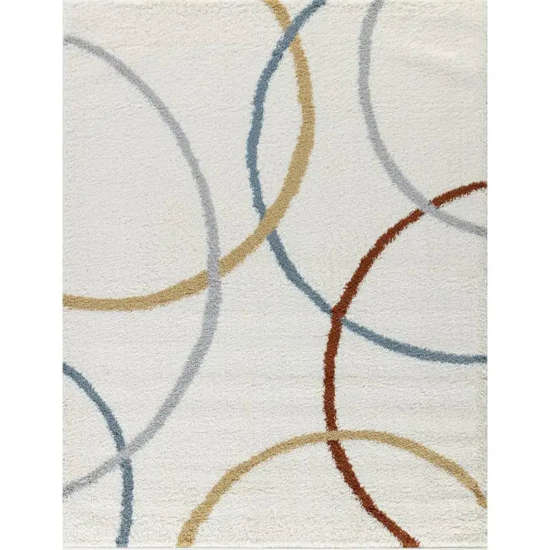 7'10"x9'10" Shag Ivory Soft Cozy