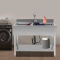 Stainless Utility Sink Single Bowl 13Gal