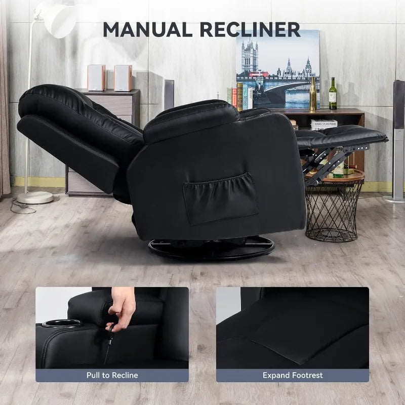 Bonded Leather Recliner Set