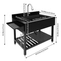 Single Bowl Stainless Pull-Out Faucet