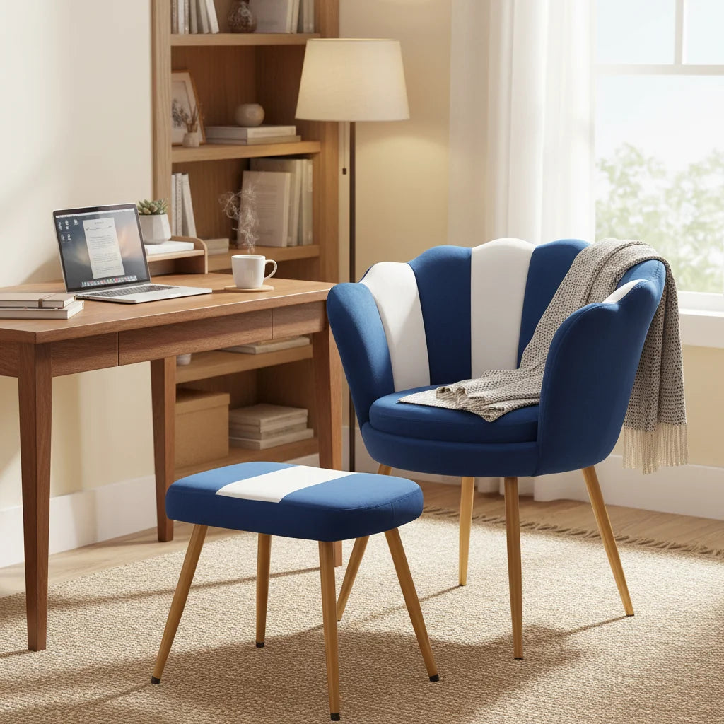 MCM Velvet Accent Chair
