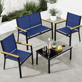 4-piece Textilene Patio Set