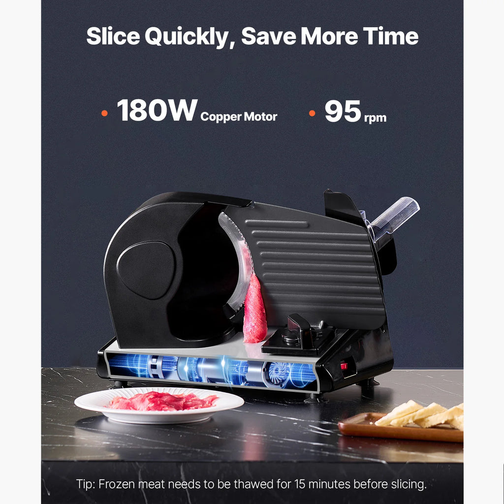 Meat Slicer Electric Deli Food Meat Slicer