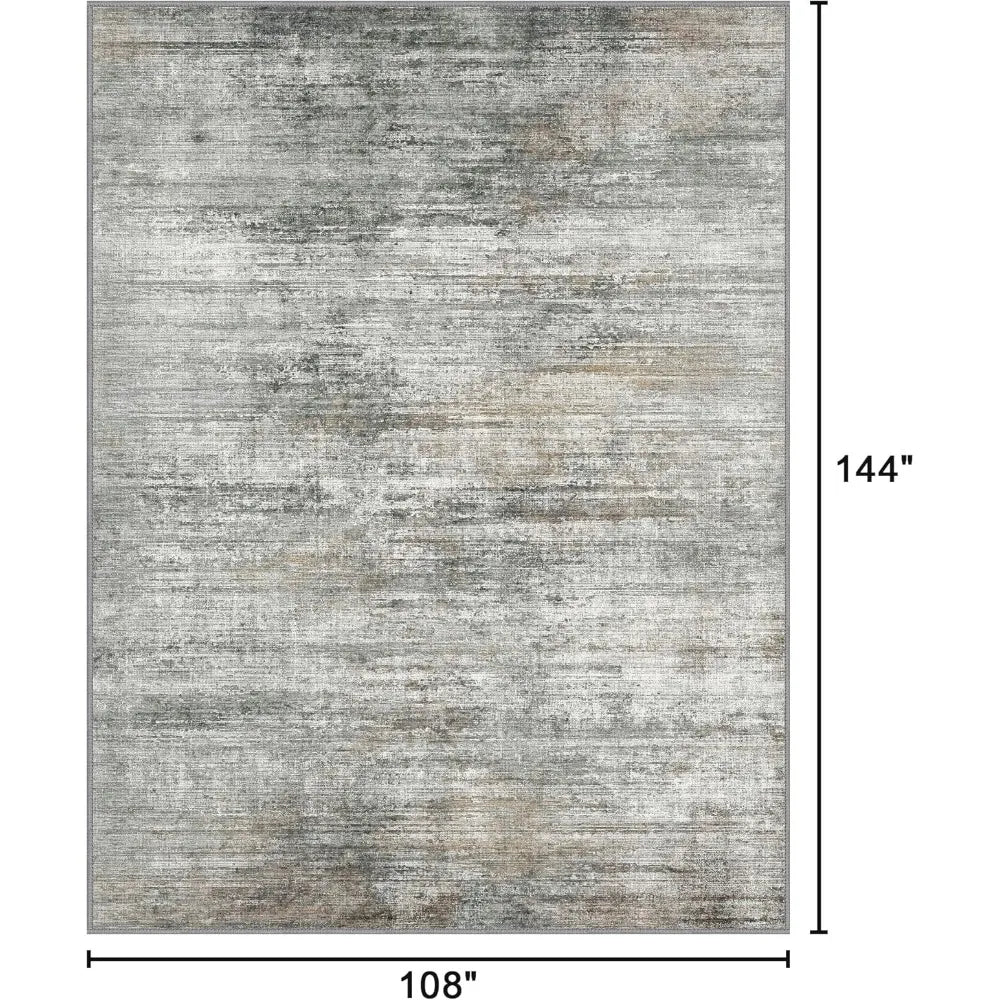 9x12 Abstract Washable Low Pile