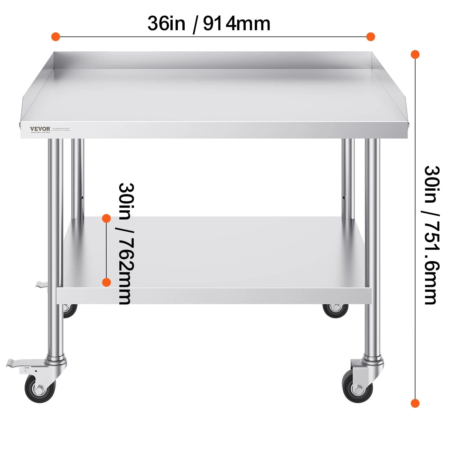 Stainless Steel Work-Table Commercial