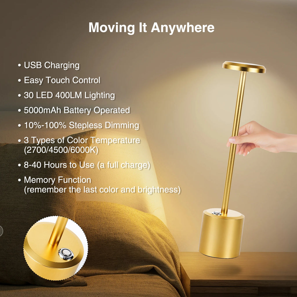 Rechargeable LED Wireless Touch Lamps 2