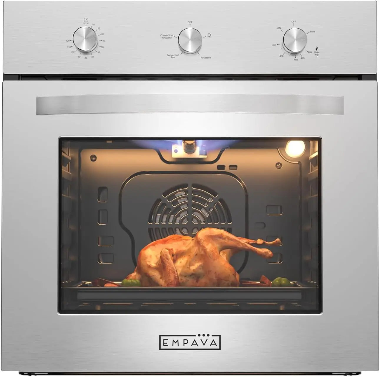 24" Built-In LPG Single Wall Oven Convection/Rotisserie