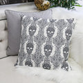 Gothic Damask Skull Pillow