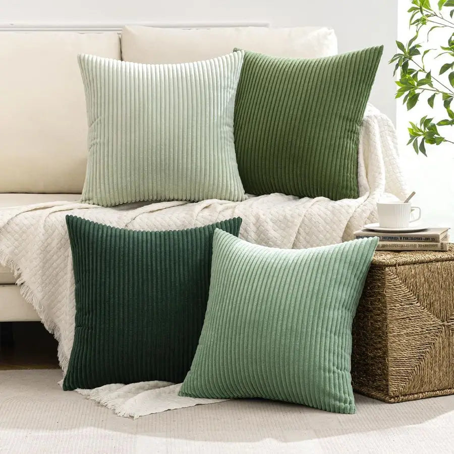 4 Sage Green Pillow Covers 24x24 I