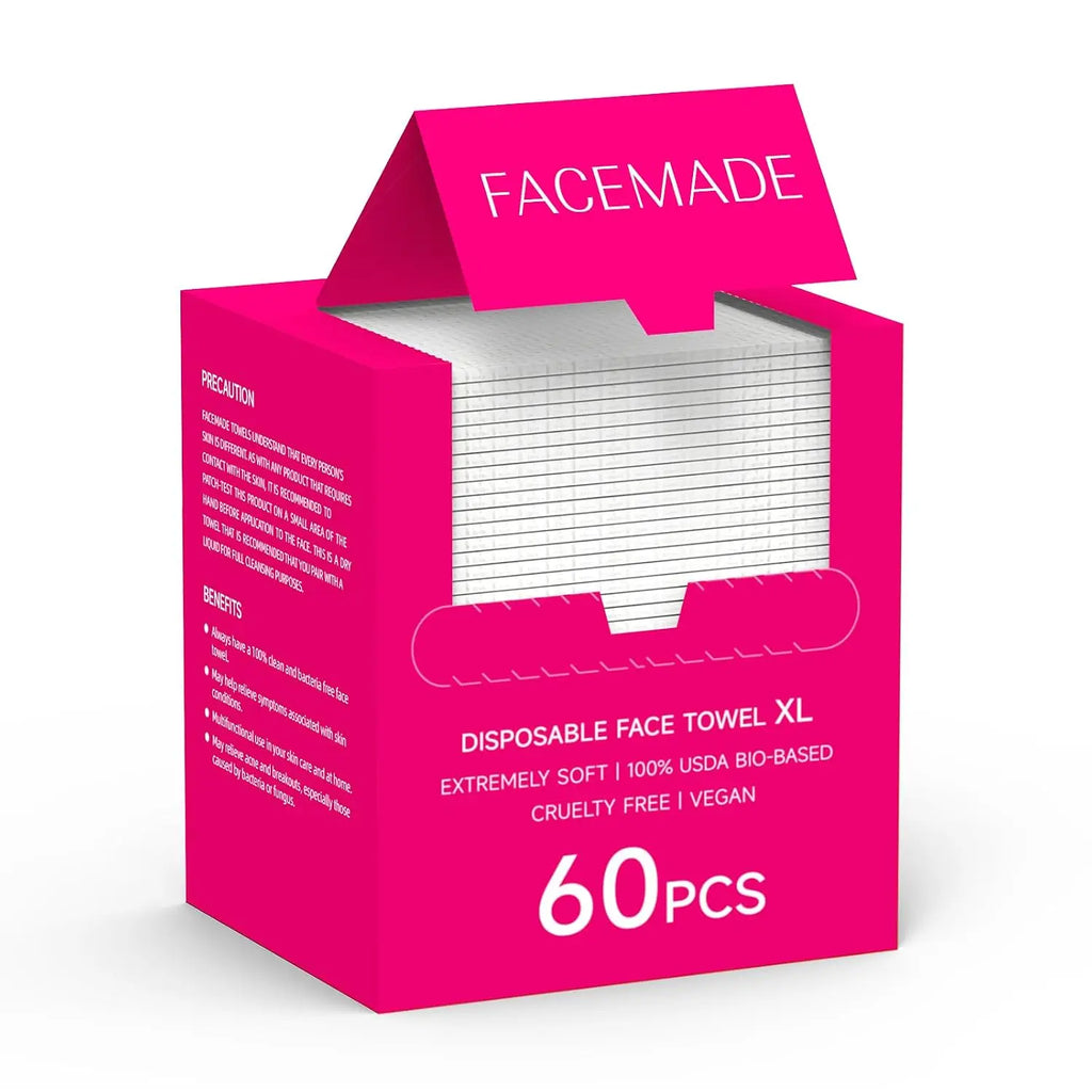 60 Count Disposable Face Towels Biobased
