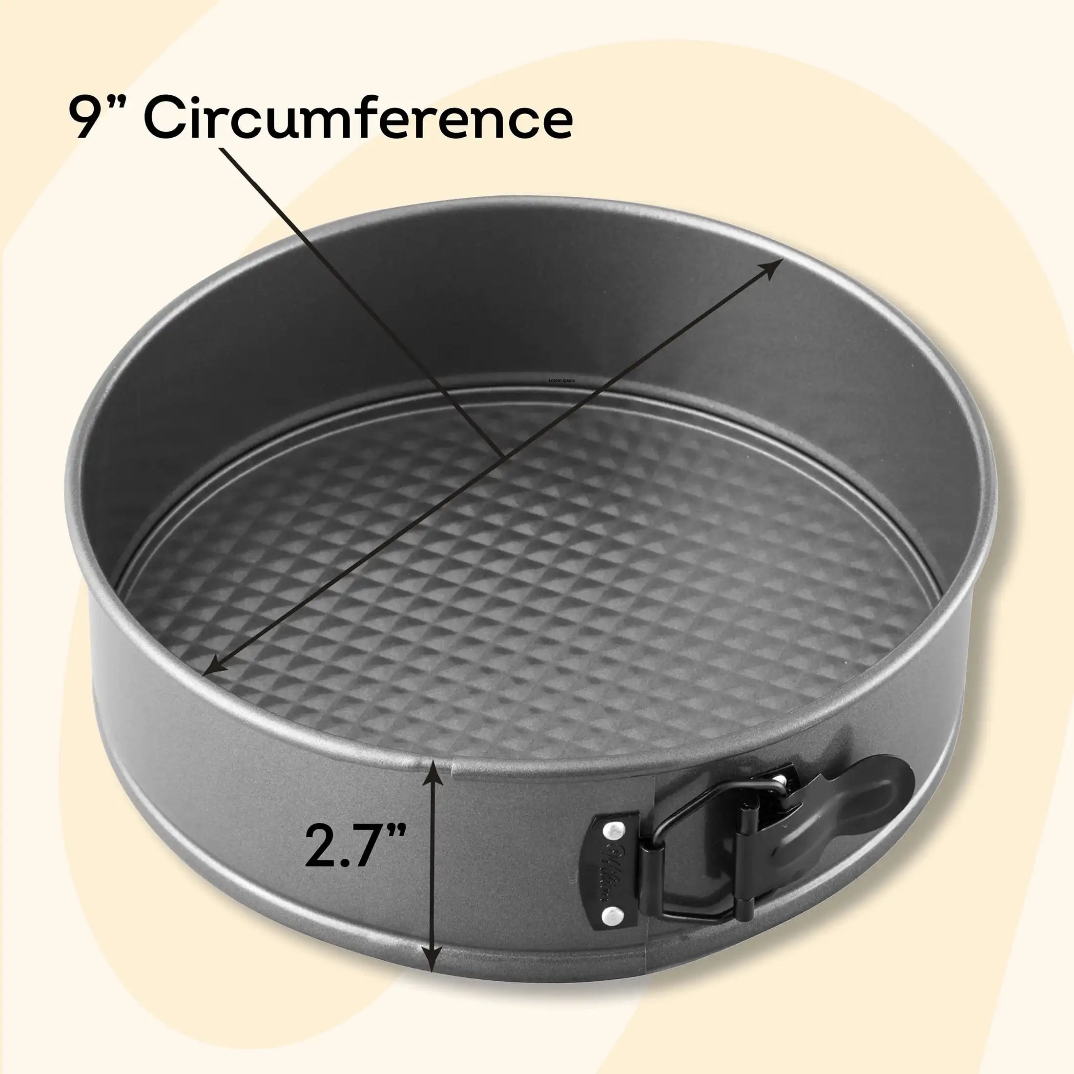 Premium 9X3 Non-Stick Steel Springform Pan