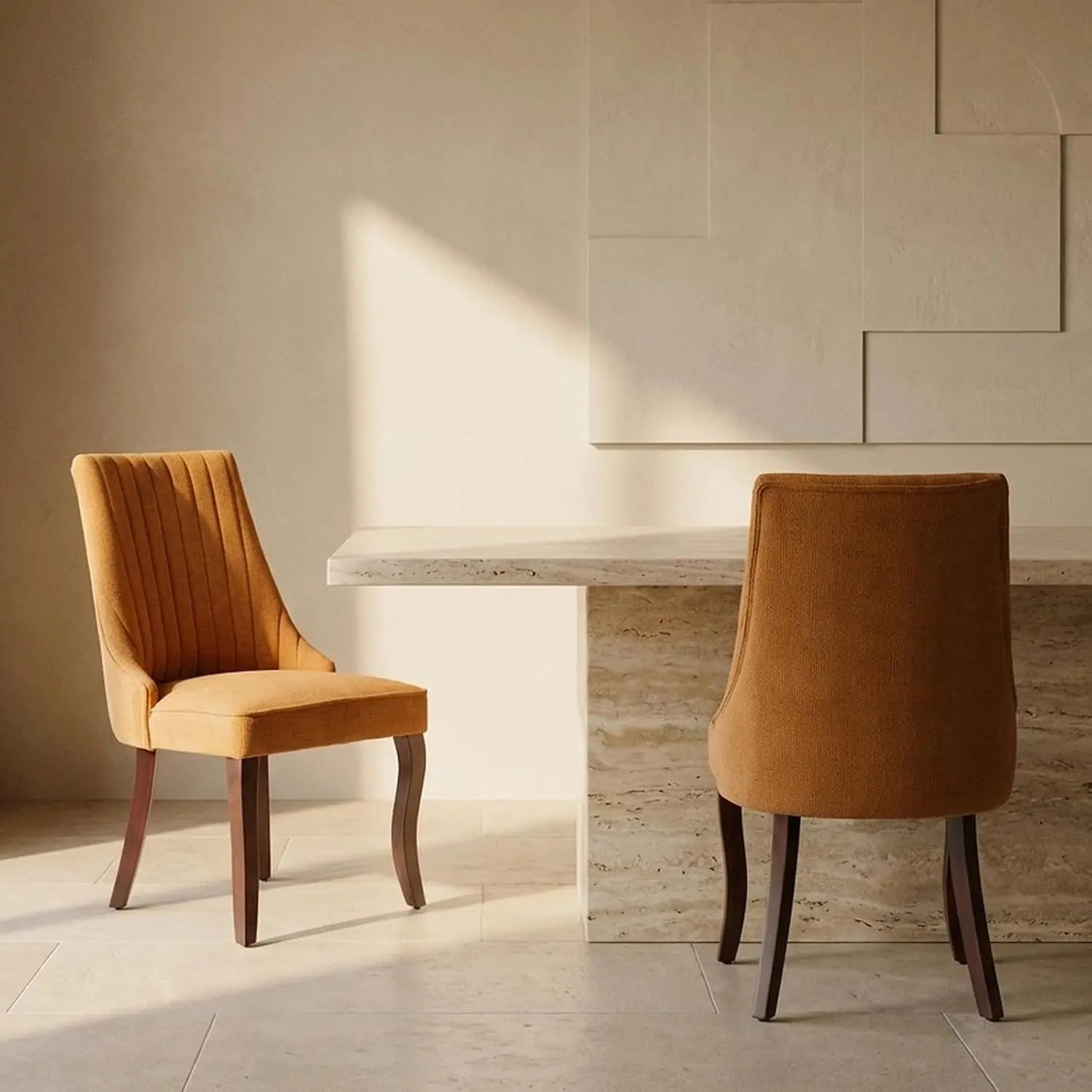 2 Upholstered High Back