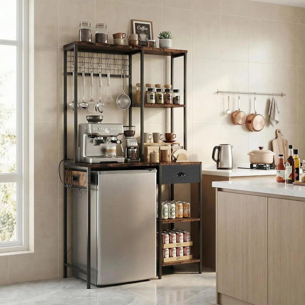 3-Tier Over Mini Fridge Shelf, outlet