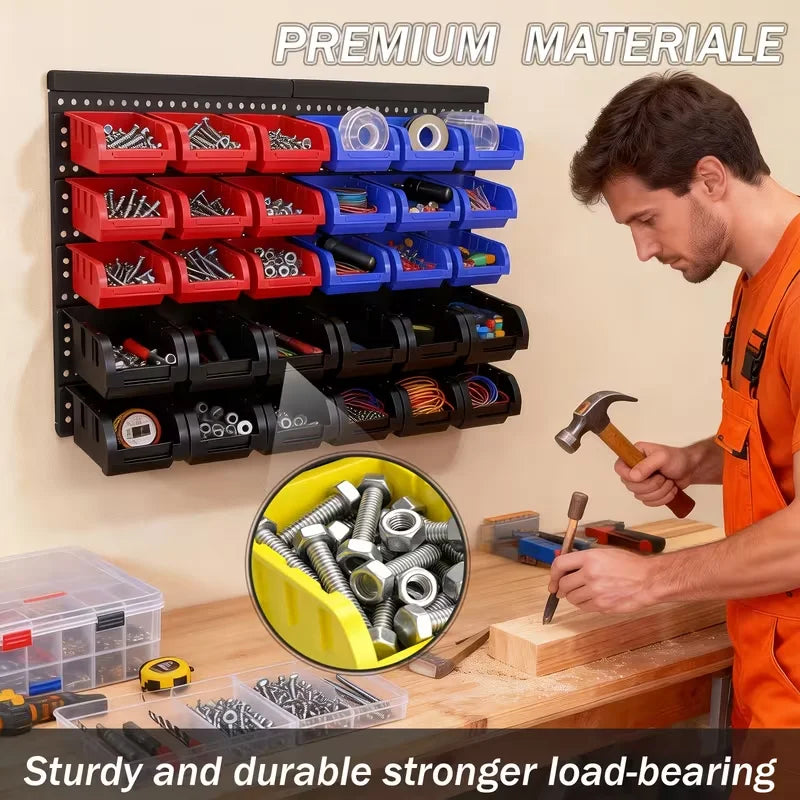 30pcs Heavy-Duty Wall Mounted Storage