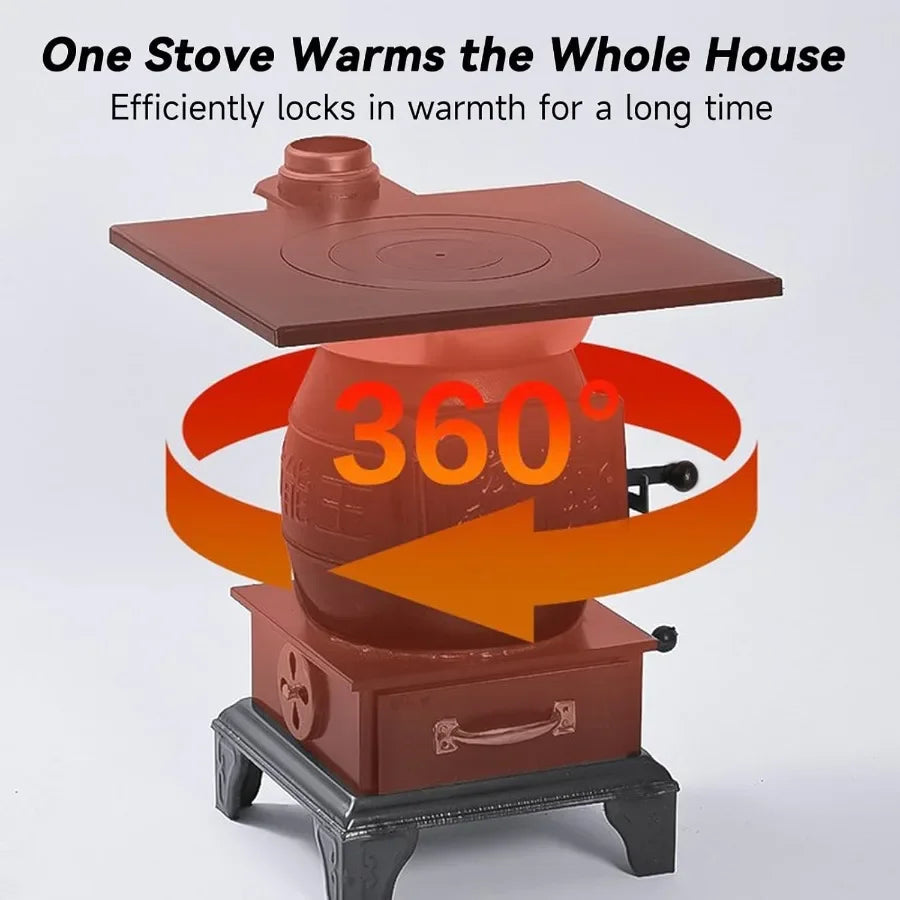 Indoor Wood-Burning Heating Stove