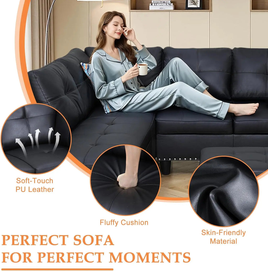 Sectional Sofa with Chaise Lounge