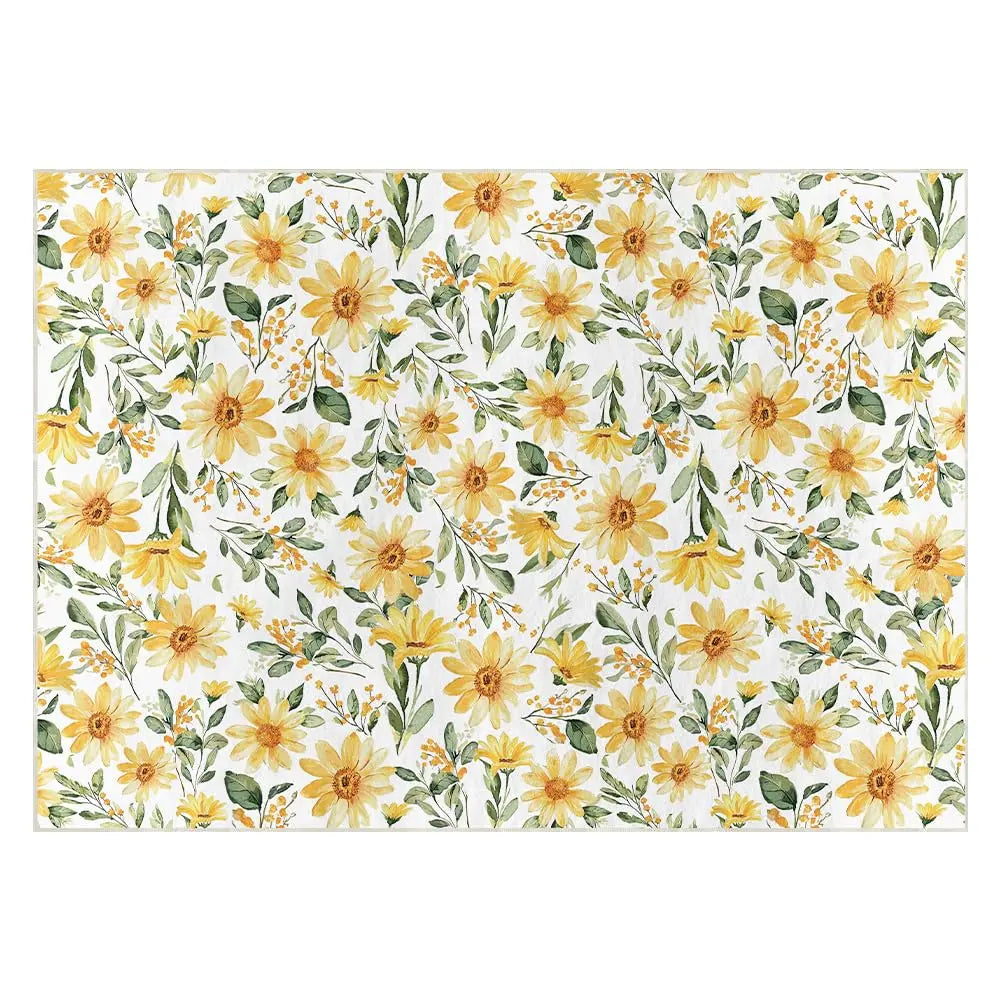 Daisy Sunflower Rug Low-Profile