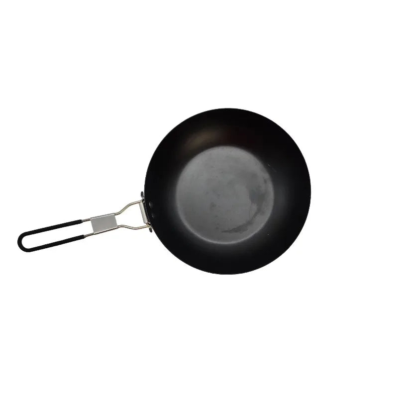 9.5" Carbon Steel Frying Pan with Folding Handle