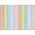 5x7'6" Pastel Rainbow Stripe