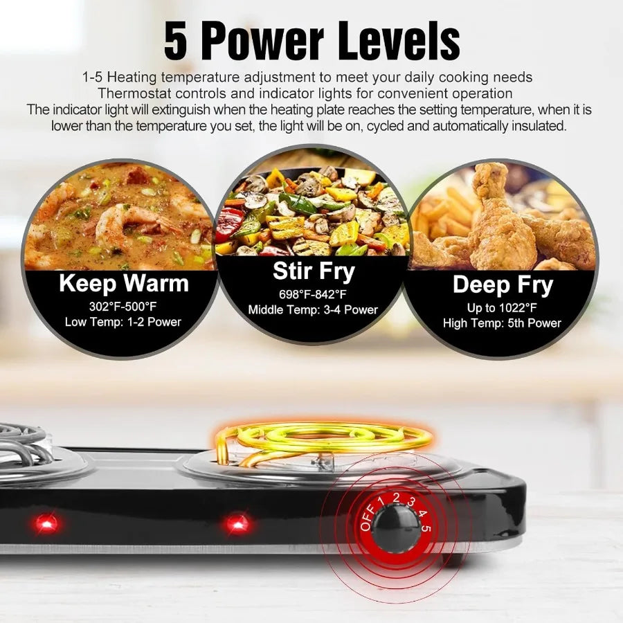 2000W Electric Hot Plate Portable