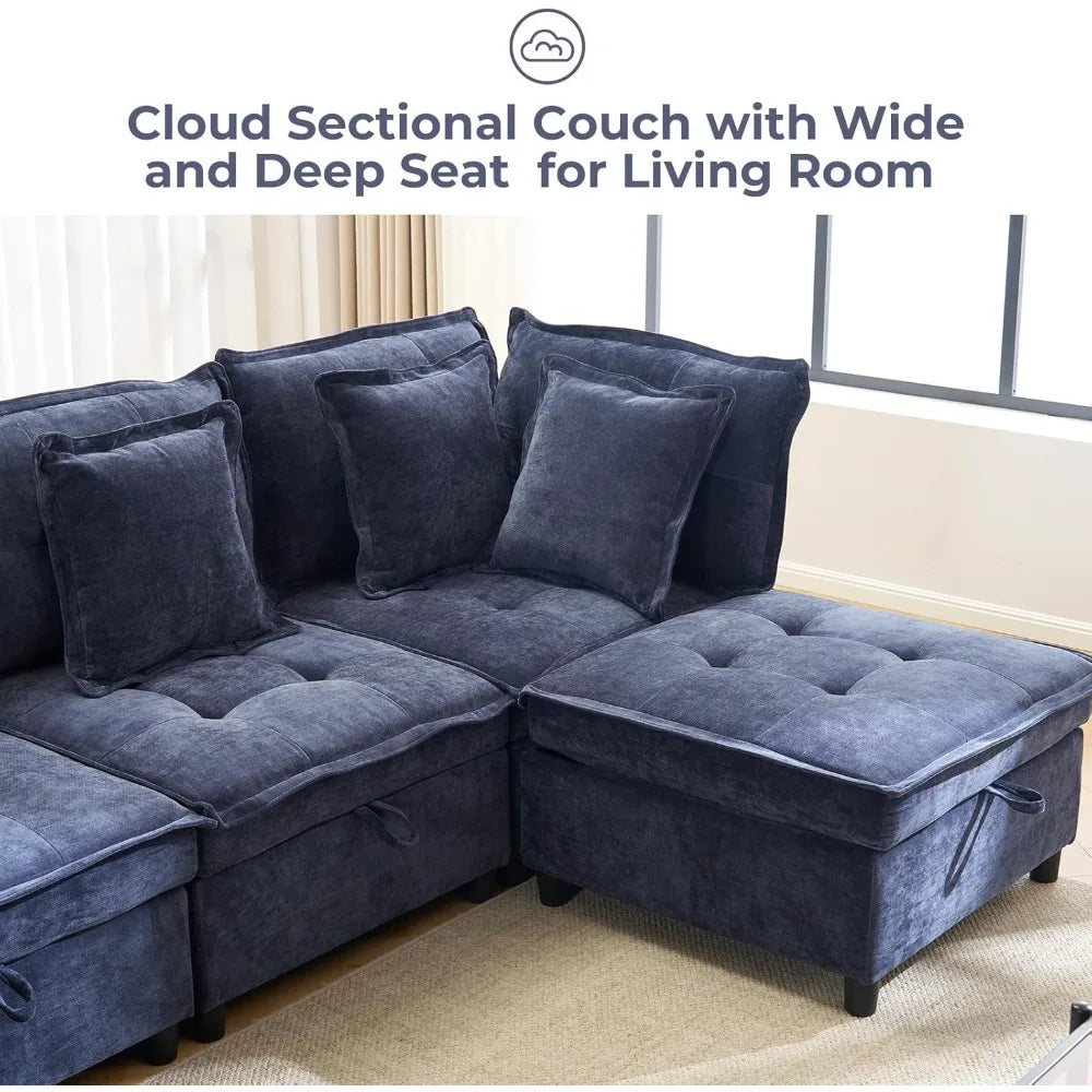 133'' Modular Sectional U-Shaped