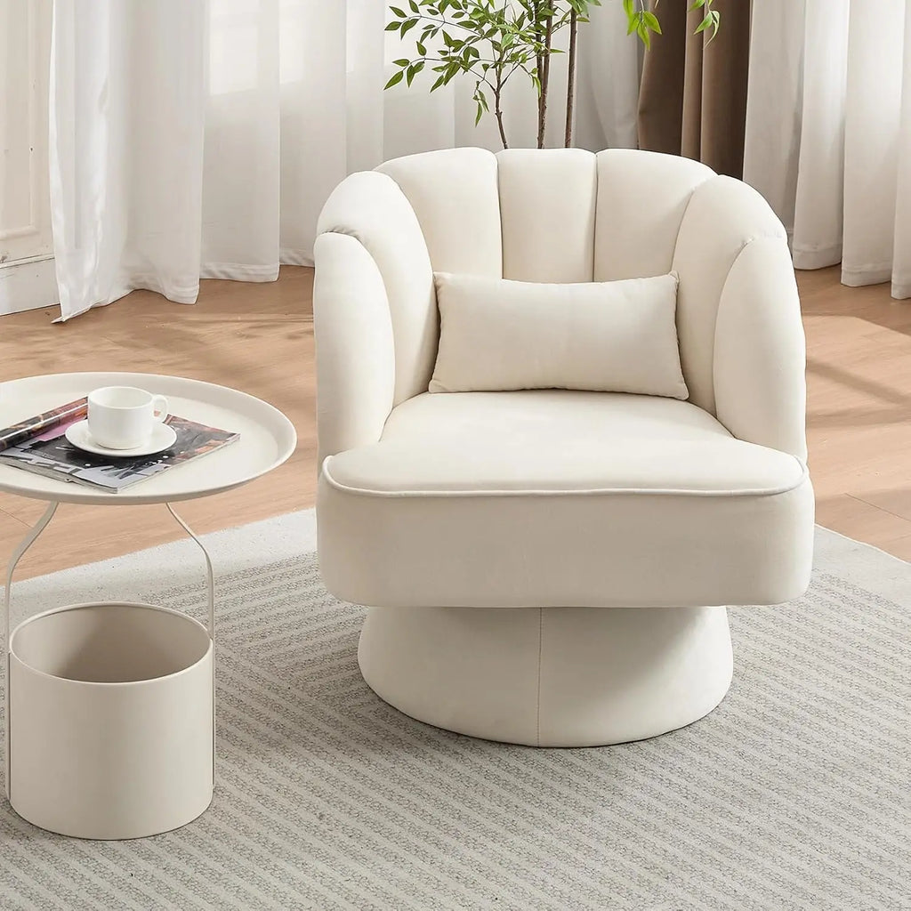 360° Swivel Barrel Accent Chair