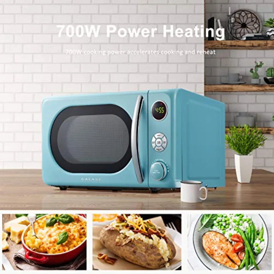 Retro Microwave, LED Lighting, Bebop Color