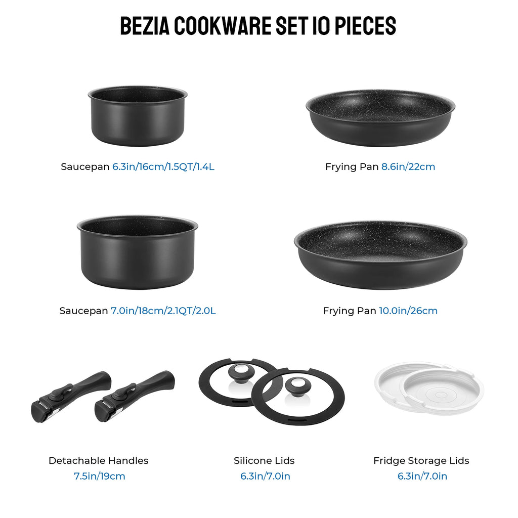Induction Cookware Set 10 Pcs Nonstick Set