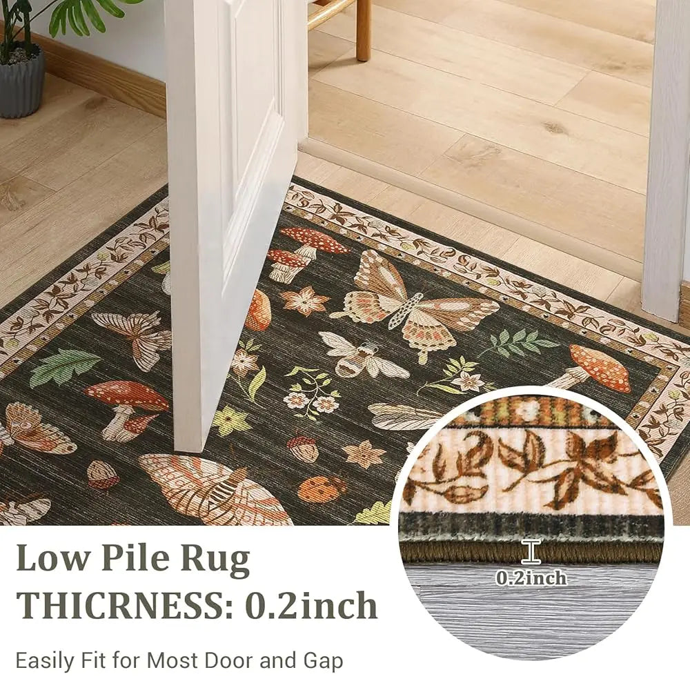6x9 Washable Low-Pile Stain Resistant