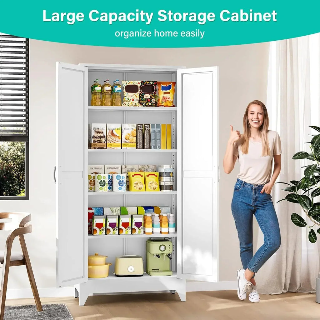 75" Tall Pantry Cabinet, Farmhouse Kitchen