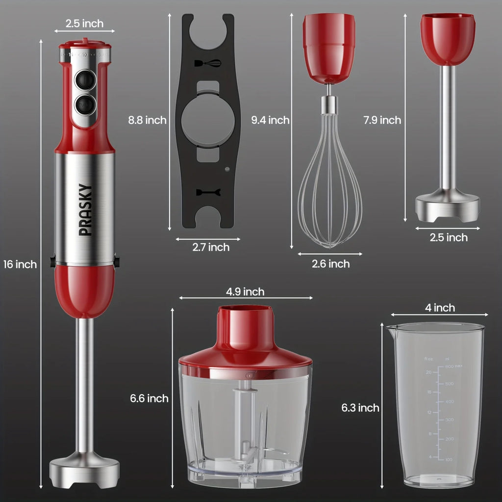 5-in-1 Handheld Immersion Blender High Power
