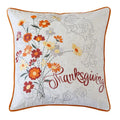 Autumn Floral Embroidered pillow