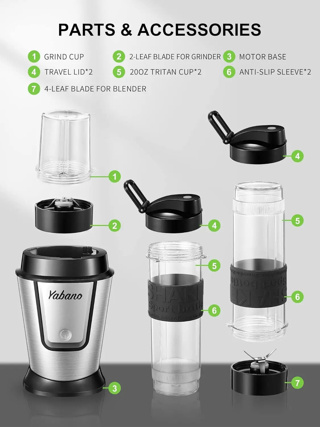 Personal Blender, Electric Shake
