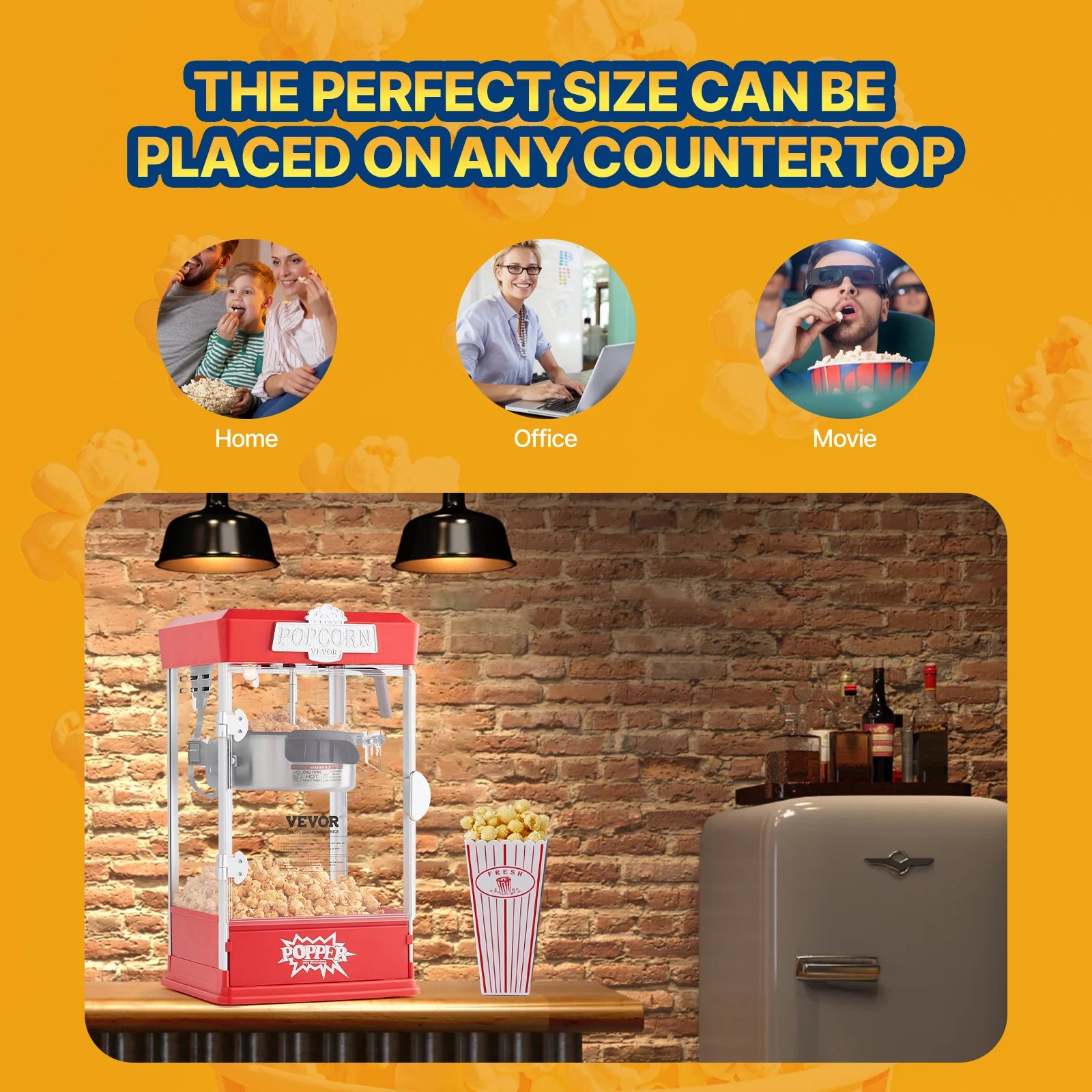 4Oz Commercial Popcorn Maker Countertop