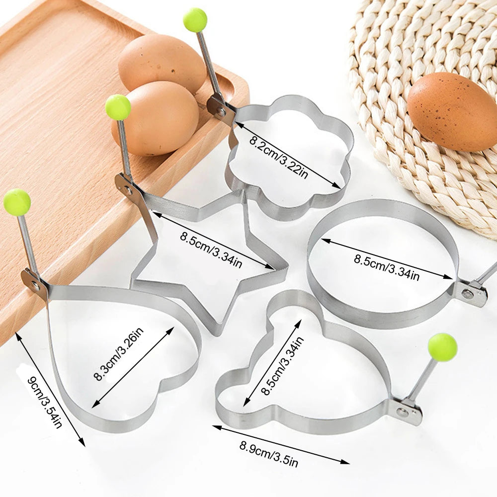 5Pcs Stainless Egg/Pancake Ring Molds