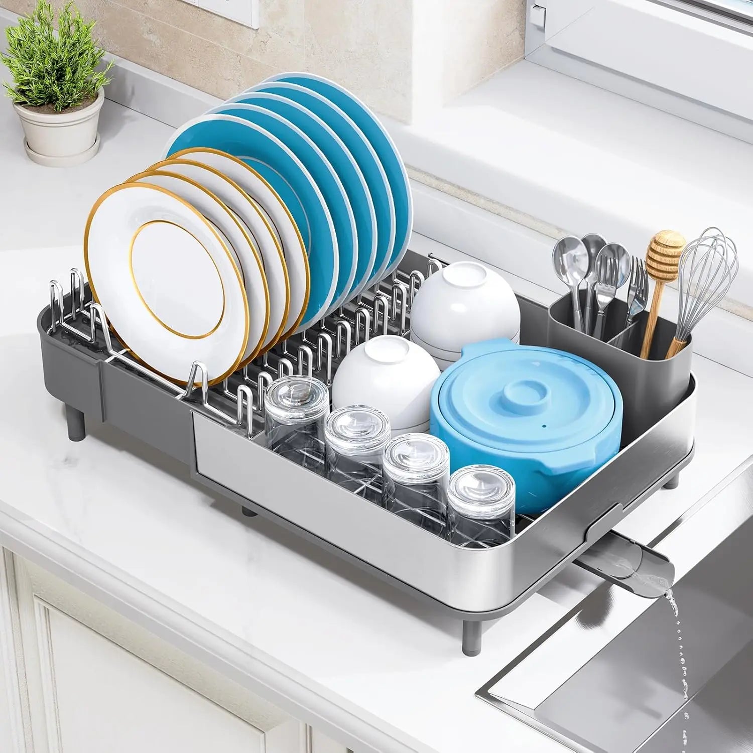 304 Stainless Steel Dish Rack, Expandable