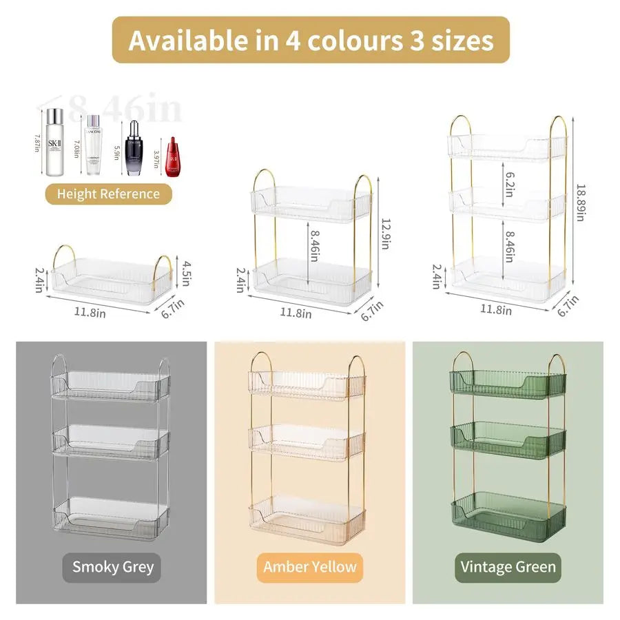 Tier Bathroom Organizer Countertop