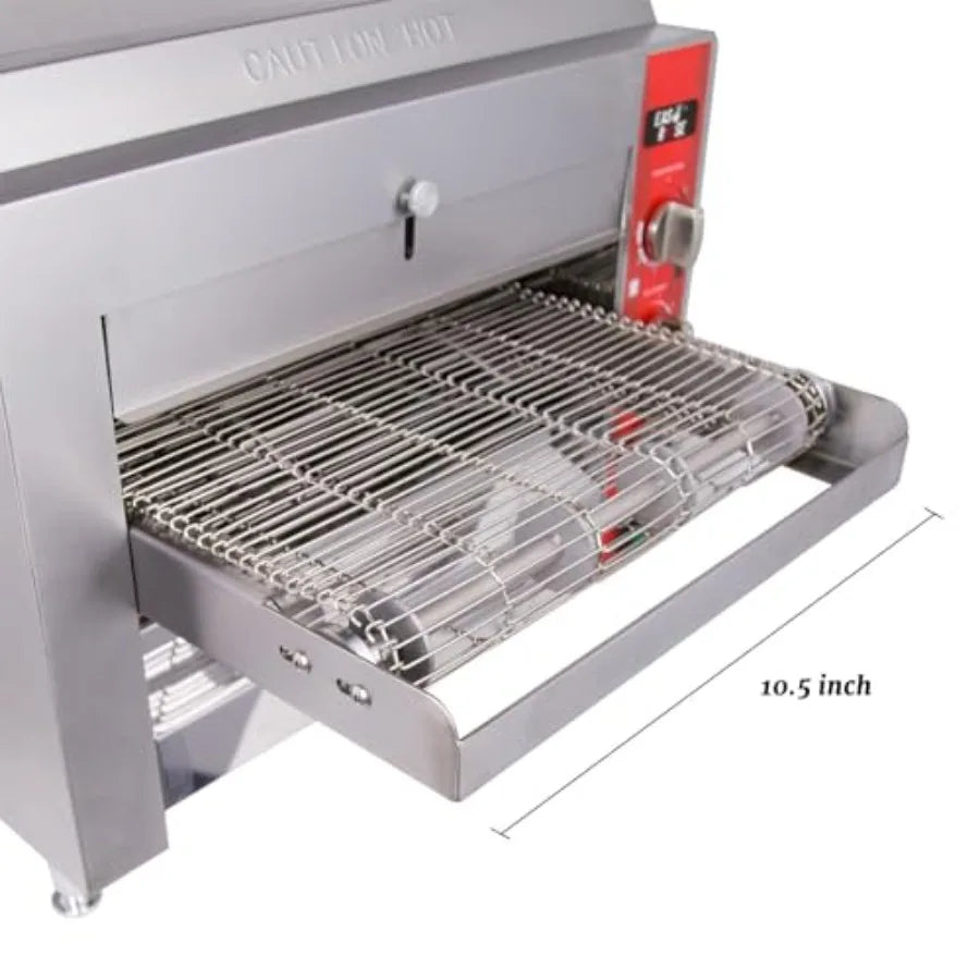 10.5 Commercial Conveyor Pizza Oven 1700W 120V Countertop