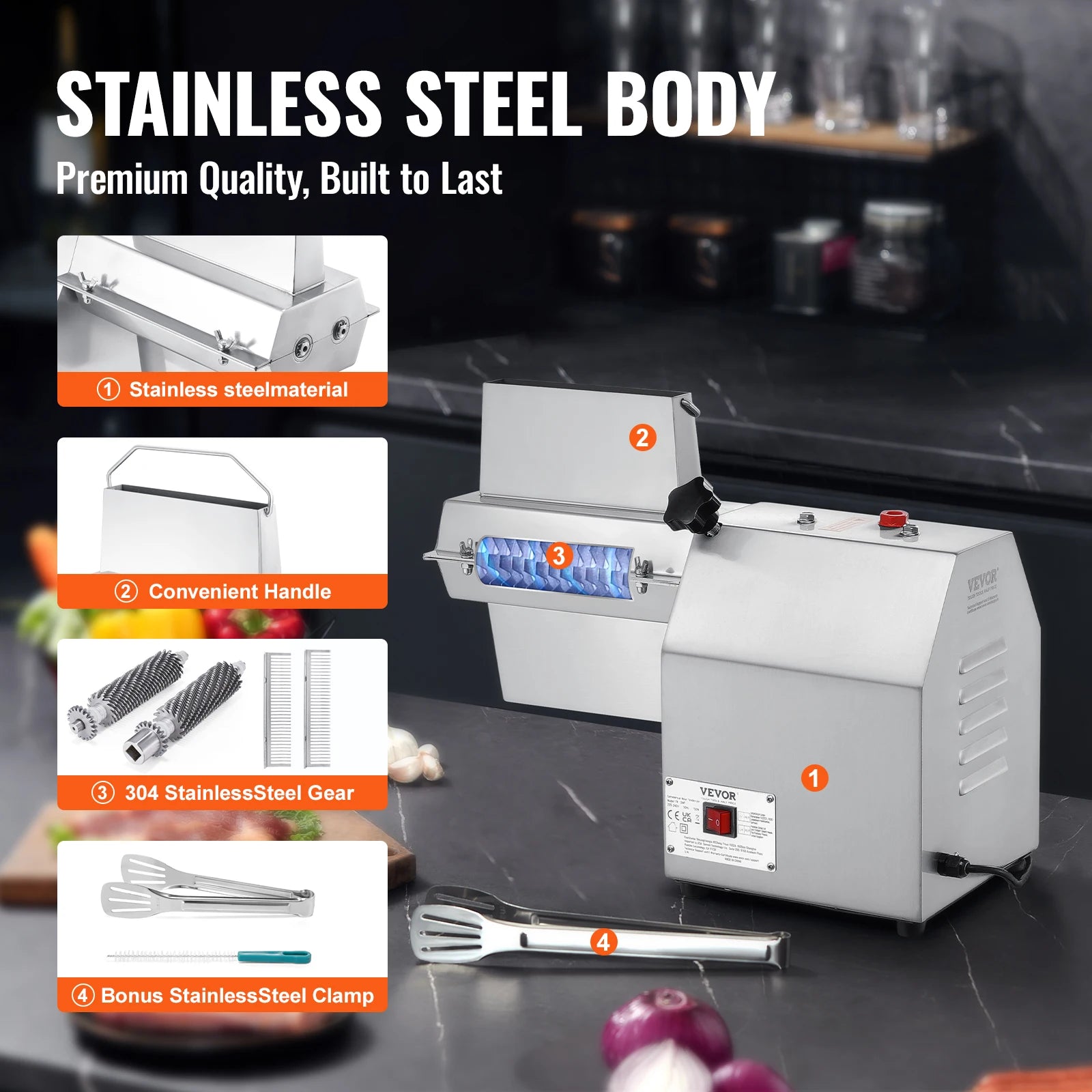 Commercial Meat Tenderizer Heavy Duty 304 Stainless