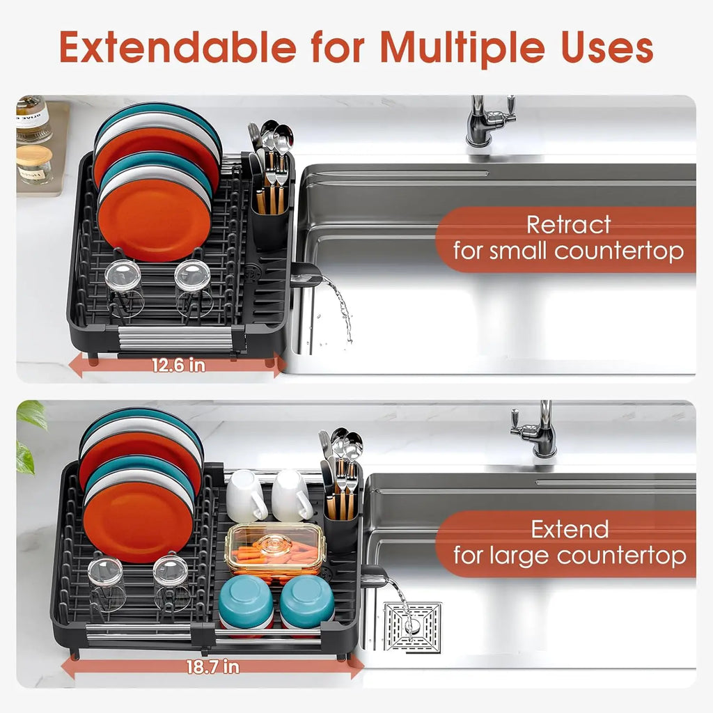 Expandable Dish Anti-Rust Aluminum