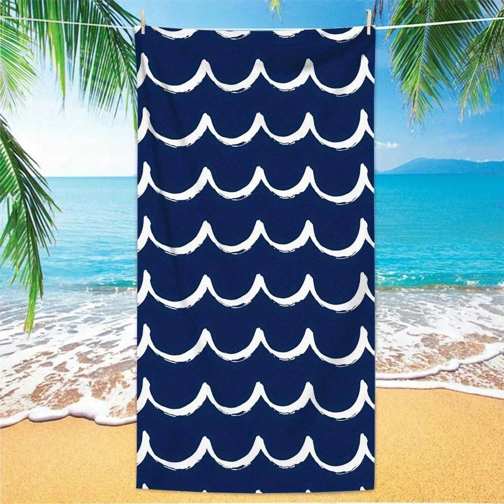 1pc 3 Sizes Waves Pattern Thick-30x60inch/35x70inch