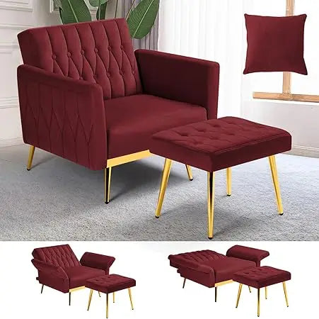 Upholstered Reclining Chair Adjustable Armrests