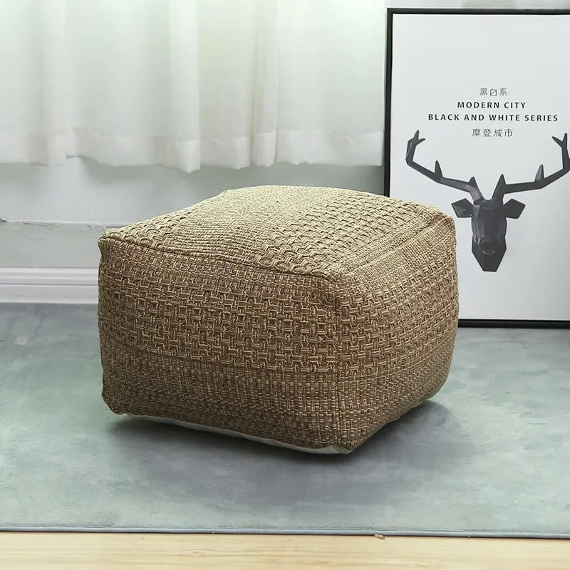 Footstool Nordic Style Woven