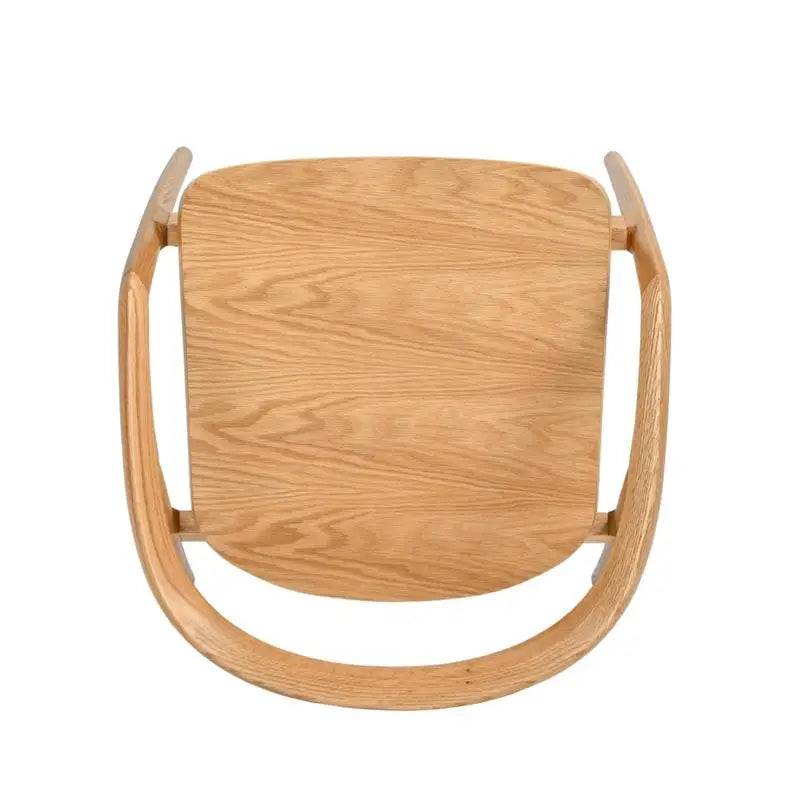 Scandinavian Sculpted Oak Wood Natural Finish