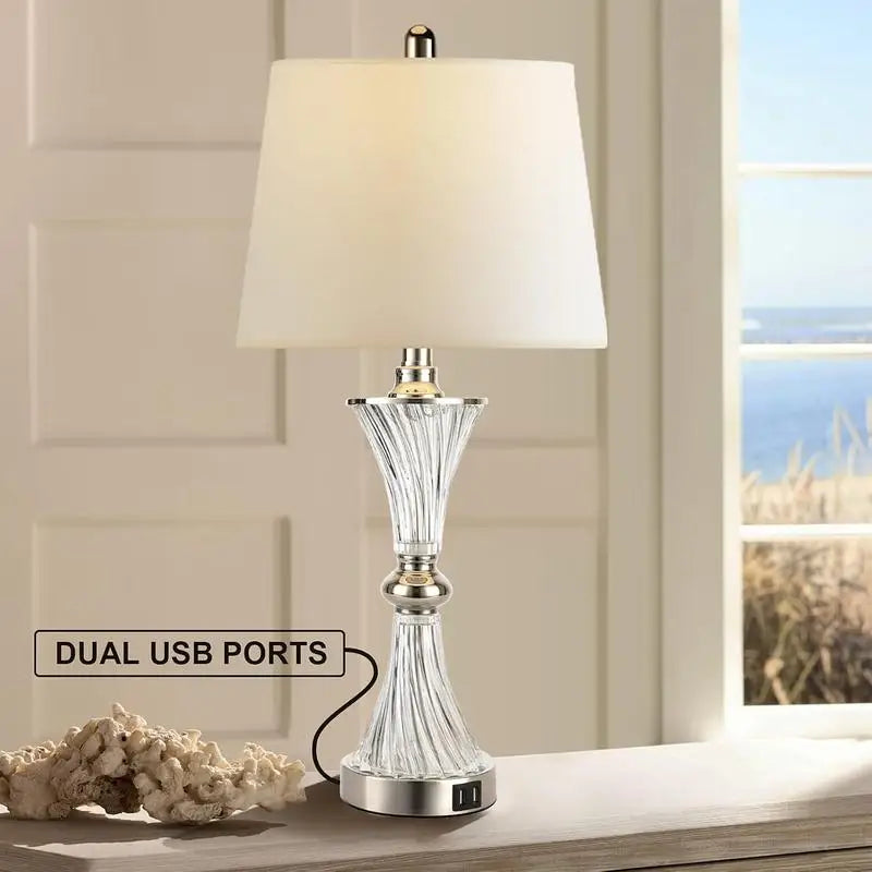 2 Modern USB Dimmable Lamp