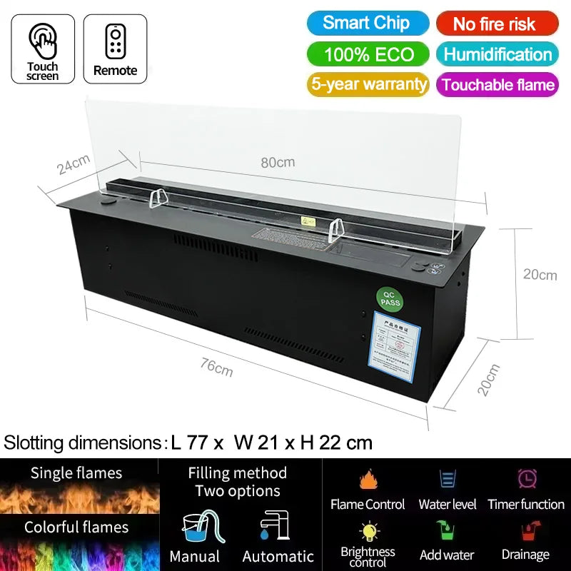 water replenishment atomization fireplace