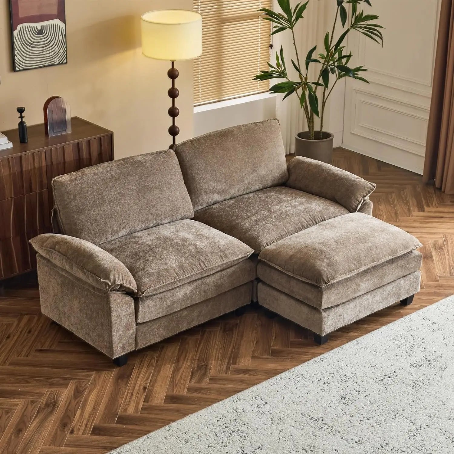87" Convertible Sectional L-Shaped