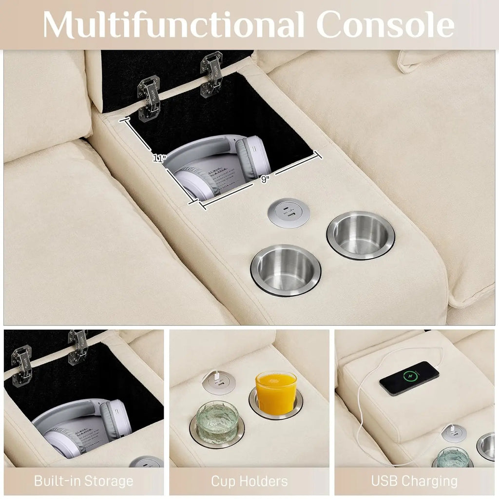 145" U Shaped Cloud Couch Sectional