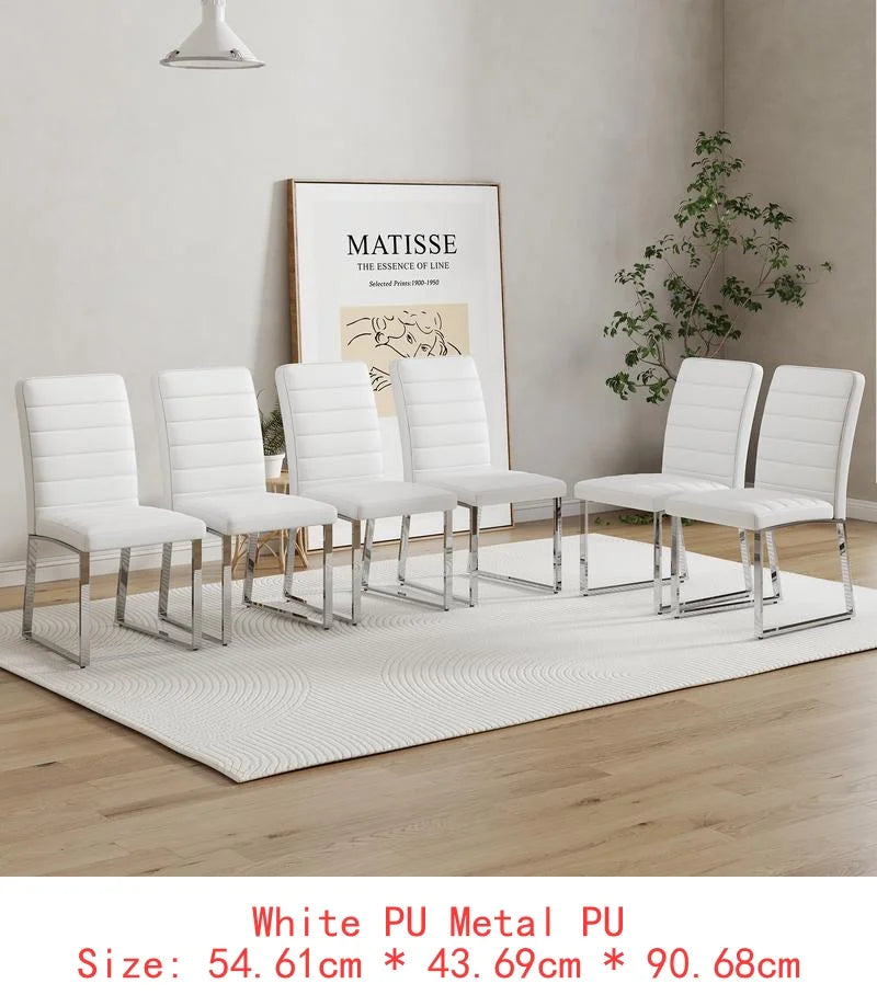 6 Heavy-Duty Thick Cushion Iron Frame