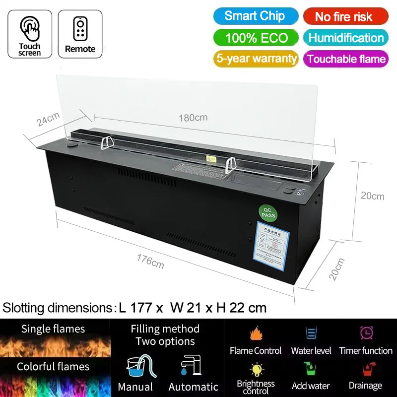 water replenishment atomization fireplace